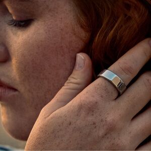 Silver heritage size 7 oura ring gen 3